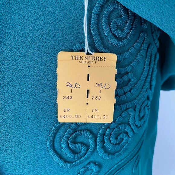 Orlando Rossi Vintage Jade Green Embellished Jacket SZ 20 NWT - Picture 9 of 13